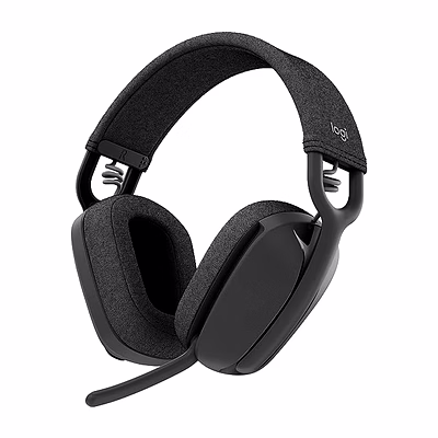 logitech zone vibe 100 lightweight wireless headphones (graphite)