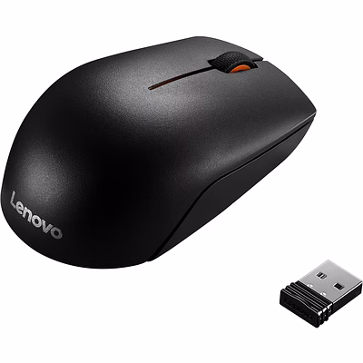 lenovo 300 wireless compact mouse - 1000 dpi optical sensor, 2.4ghz wireless, 10m range, ergonomic design, gx30k79401, 3-year warranty