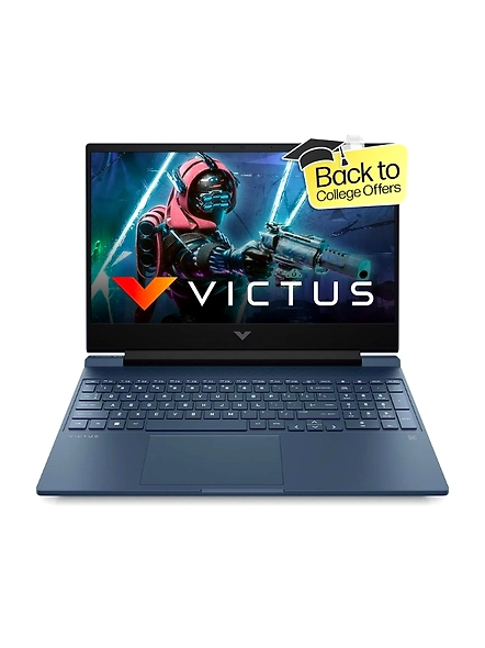 HP Victus 15-fa1312TX Gaming Laptop - Intel Core i5 12th Gen, 8GB DDR4 Ram, 512GB SSD, 4 GB NVIDIA GeForce RTX 2050, 15.6&quot; FHD 144Hz Display, Backlit Keyboard, Windows 11 Home, Silver-code1527