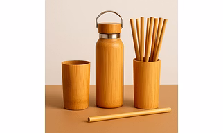 Bamboo Drinkware (Cups, Bottles, Straws)