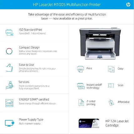 HP Laserjet M1005 Multifunction Laser Printer (Black)-3