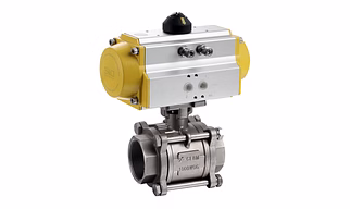 CAST STEEL 3PC DESIGN BALL VALVE S/E (F) PNEUMATIC OPERATED