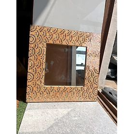 Handcrafted Mosaic Wall Mirror – Elegant Home Decor Accent for Living Room & Hallway