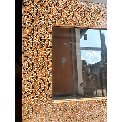 Handcrafted Mosaic Wall Mirror – Elegant Home Decor Accent for Living Room &amp; Hallway-2