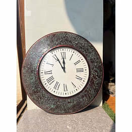 elegant red and black mosaic clock – stylish timepiece for modern interiors