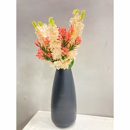 sleek black iron table decor flower vase – modern accent for any room