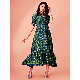 darpani woman fancy gotta pati printed dress