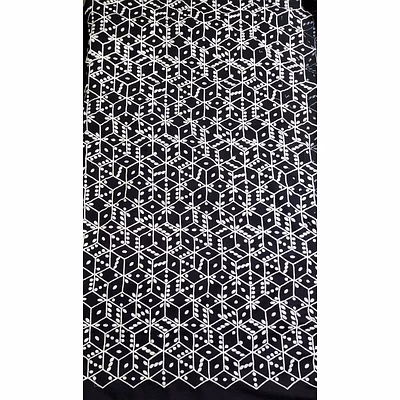 embroidered fabric (poly-linen)