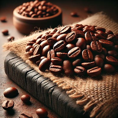 premium robusta coffee beans – strong, full-bodied flavor