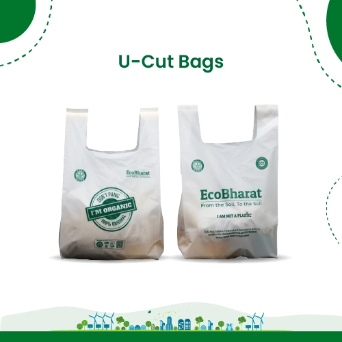 Biodegradable and Compostable Carry Bags U-cut-1007645-6f0c1b5e