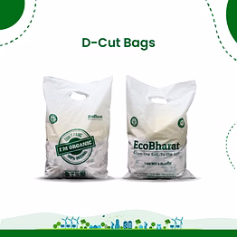 ecobharat biodegradable and compostable carry bag- dcut bags
