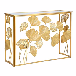 smarm console table with metal frame