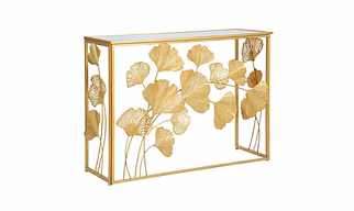 Console Table with Metal Frame