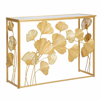 smarm console table with metal frame
