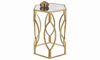 Hexagold Side TableCoated Side Table