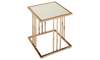 Golden Table Stand Riser with Italian marbel top