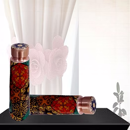 copper printed design 1 litre water bottle