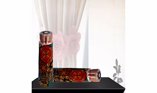 Copper Printed Design 1 Litre Water Bottle