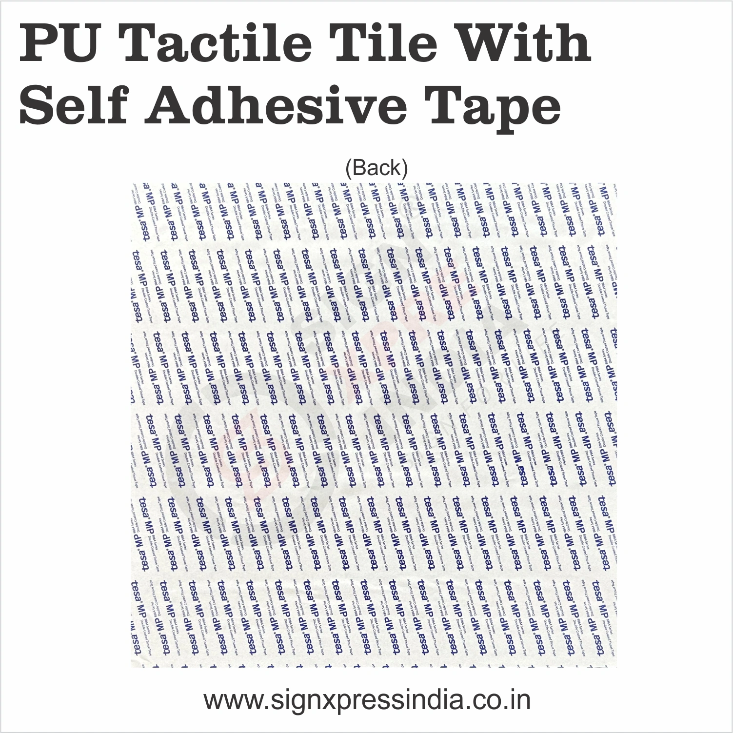 Pu tactile tile warning self adhesive yellow-4