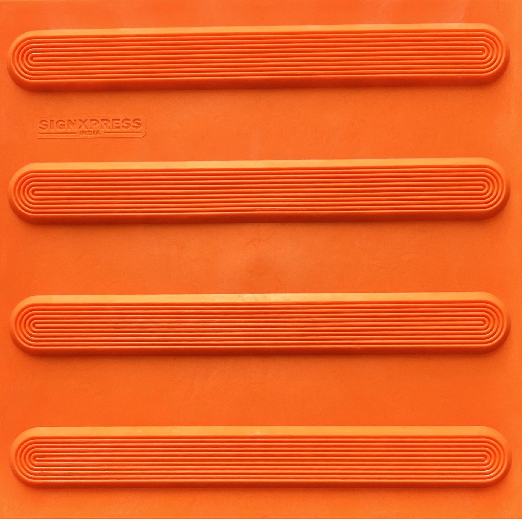 Pu tactile tile direction self adhesive orange-12637342