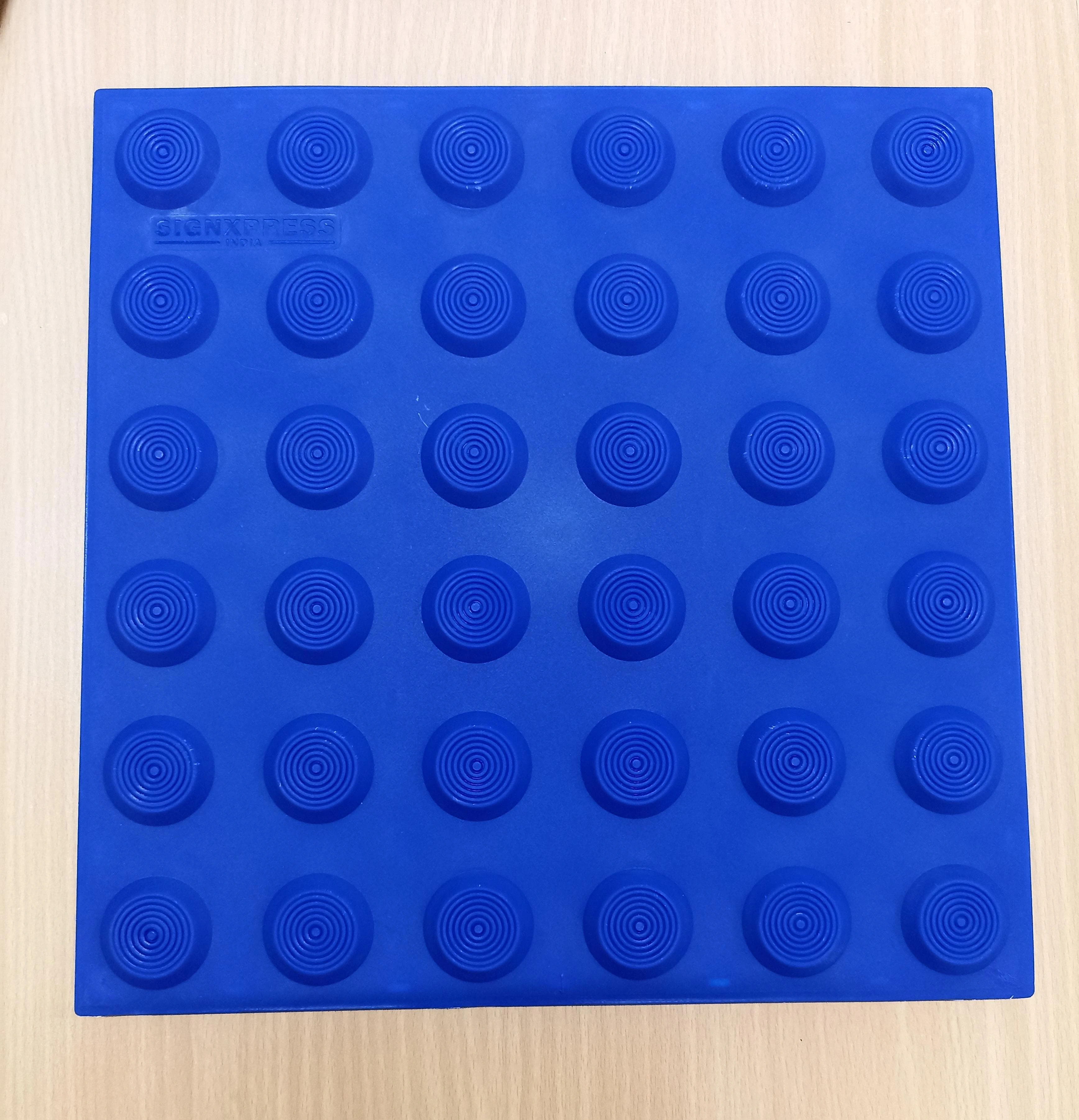 Pu tactile tile warning self adhesive blue-3