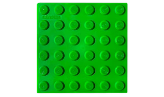 Pu tactile tile warning self adhesive green