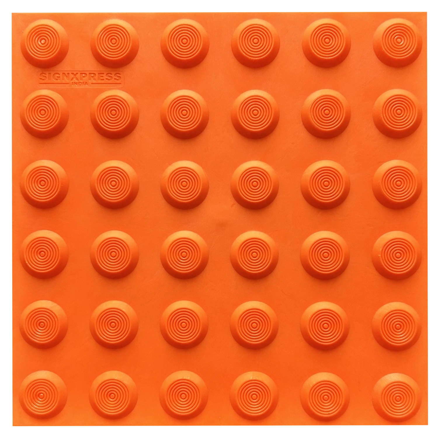 Pu tactile tile warning self adhesive orange-12637440