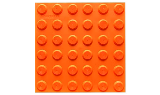 Pu tactile tile warning self adhesive orange