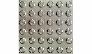 Stainless Steel Tactile Tile Warning Self Adhesive solid