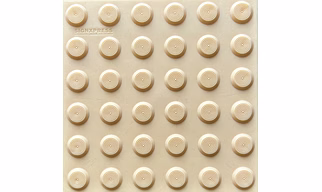 Pu tactile tile warning self adhesive ivory