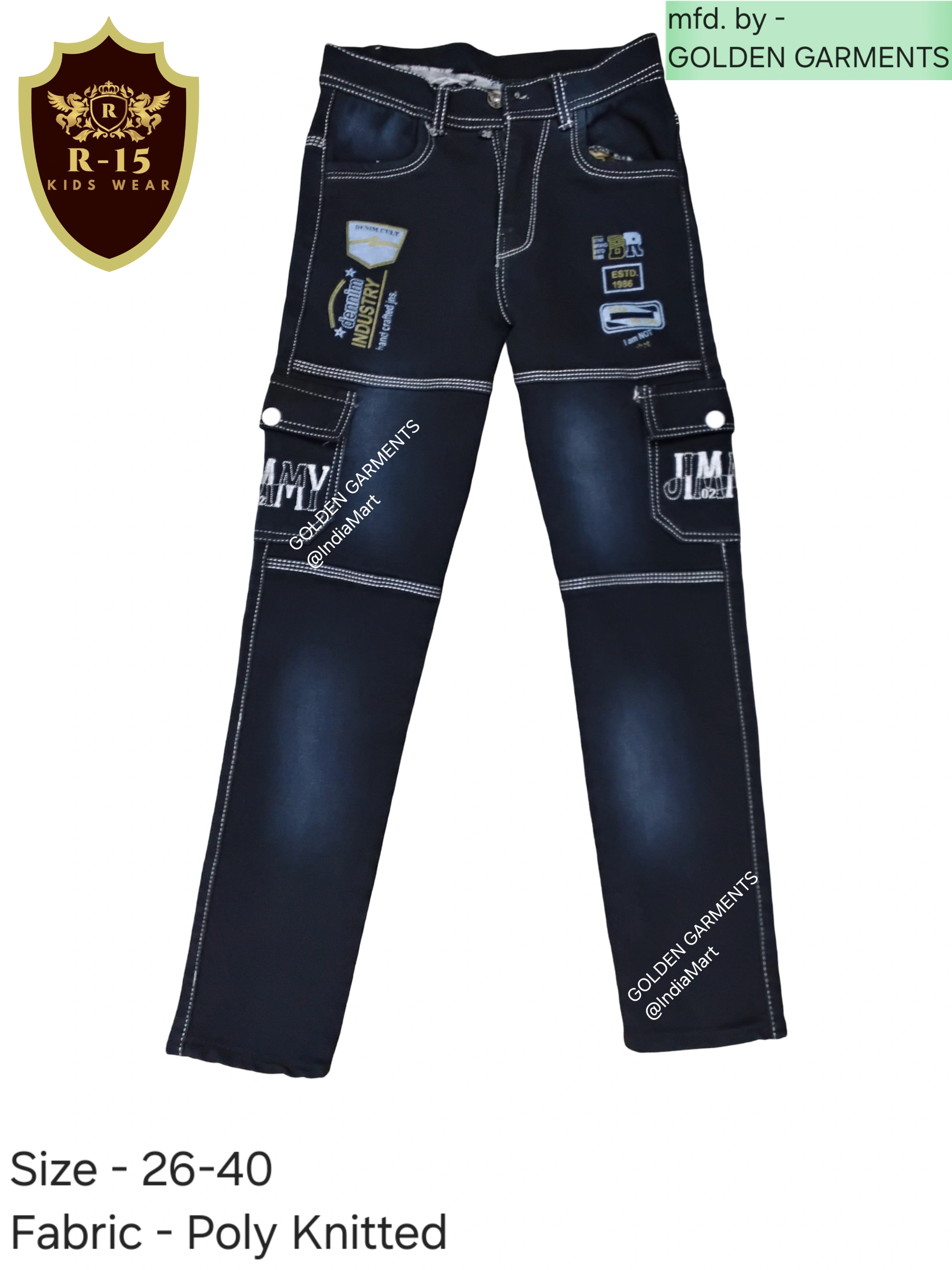 6 pocket Kids Jeans-2