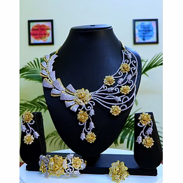 silver moon luxe jewellery bridal set