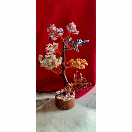 seven chakra crystal tree