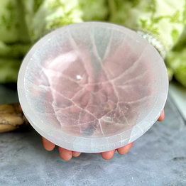 selenite stone bowl