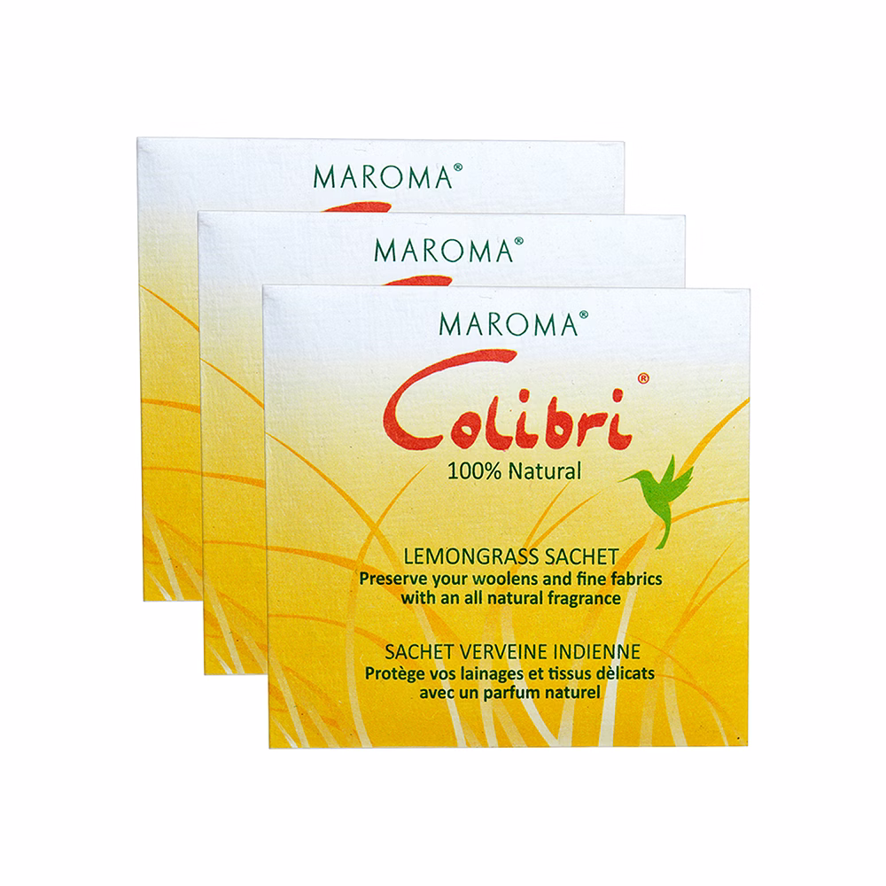 Colibri Square Sachet Pack of 3 - Lemongrass image 1