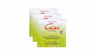 Colibri Square Sachet Pack of 3 - Lavender
