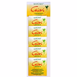 maroma colibri mini sachet pack of 5 - lemongrass
