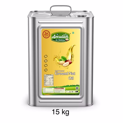 ma amrutam gir gaushala pure organic groundnut oil (without refined) 15 kg