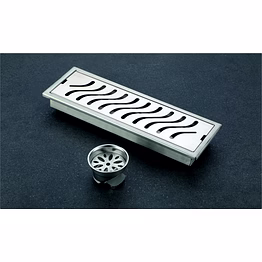 shower channal drain wave