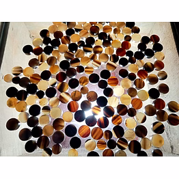 ha handicraft buffalo color horn button