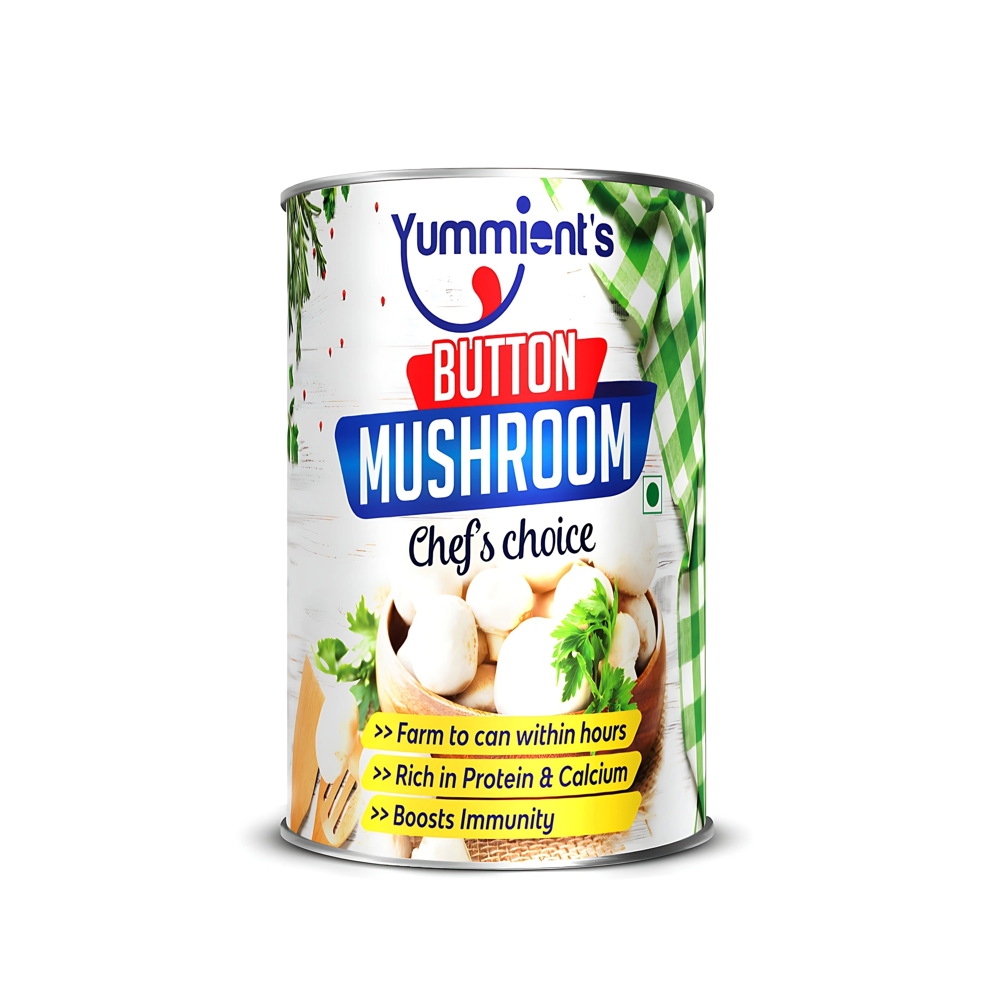 Canned Button Mushrooms-12640417