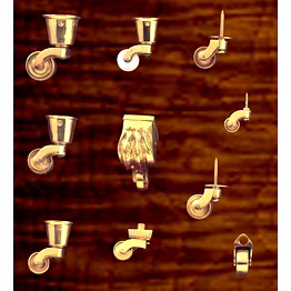 brass wheel caster