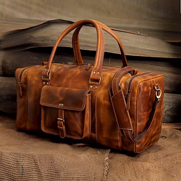 leather duffle bag