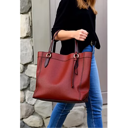 leather tote bag /women's hand bag