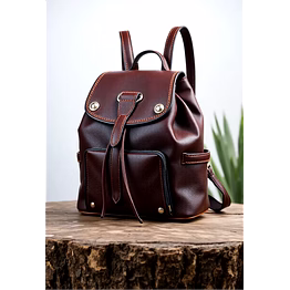 leather backpack/luxury leather travel bag