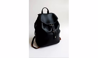 Leather backpack for women / black Leather school Bag for women