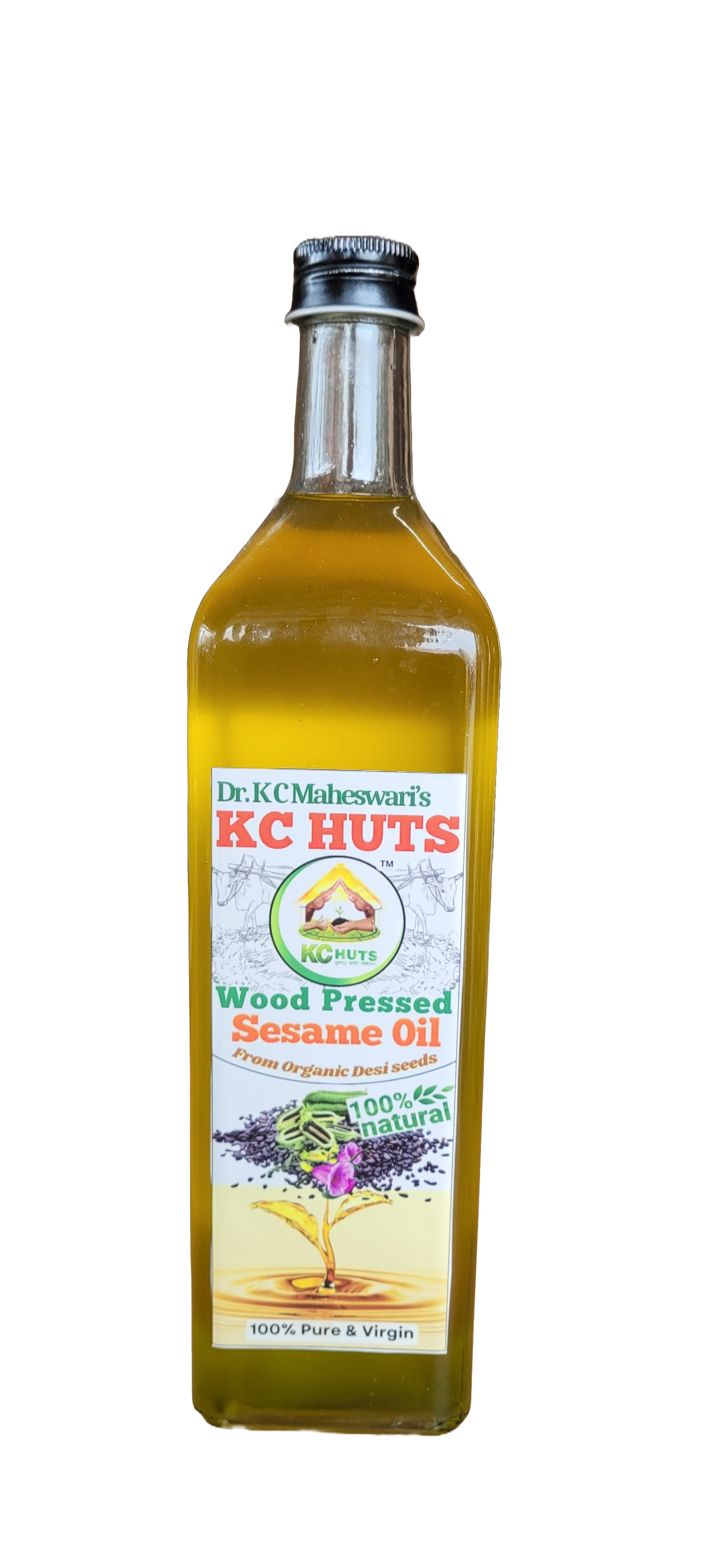 Desi Sesame Oil - Wood Pressed &amp; Naturally Farmed-12641965