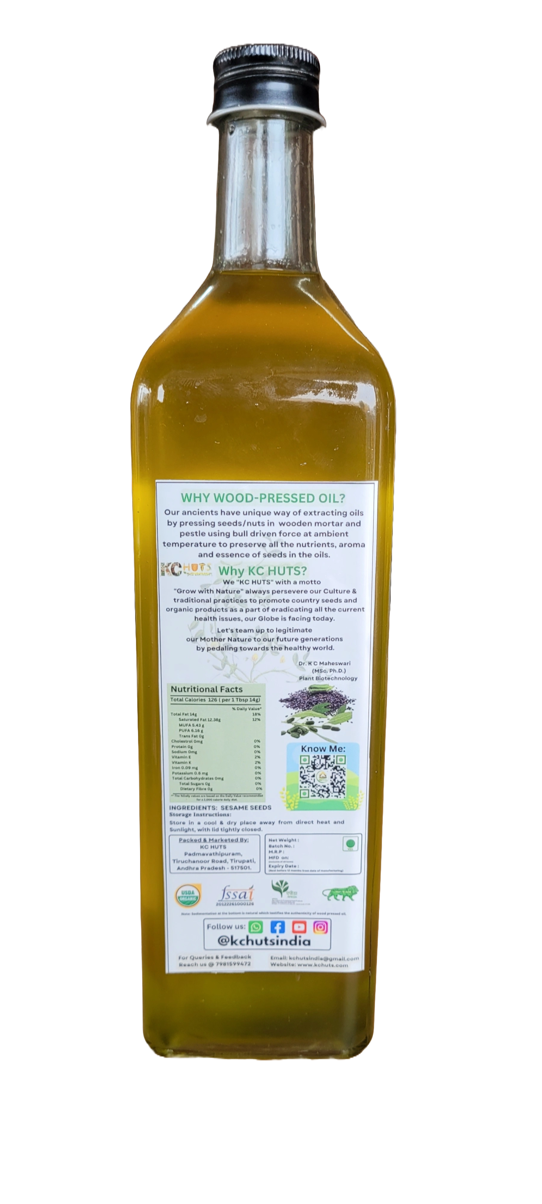 Desi Sesame Oil - Wood Pressed &amp; Naturally Farmed-2