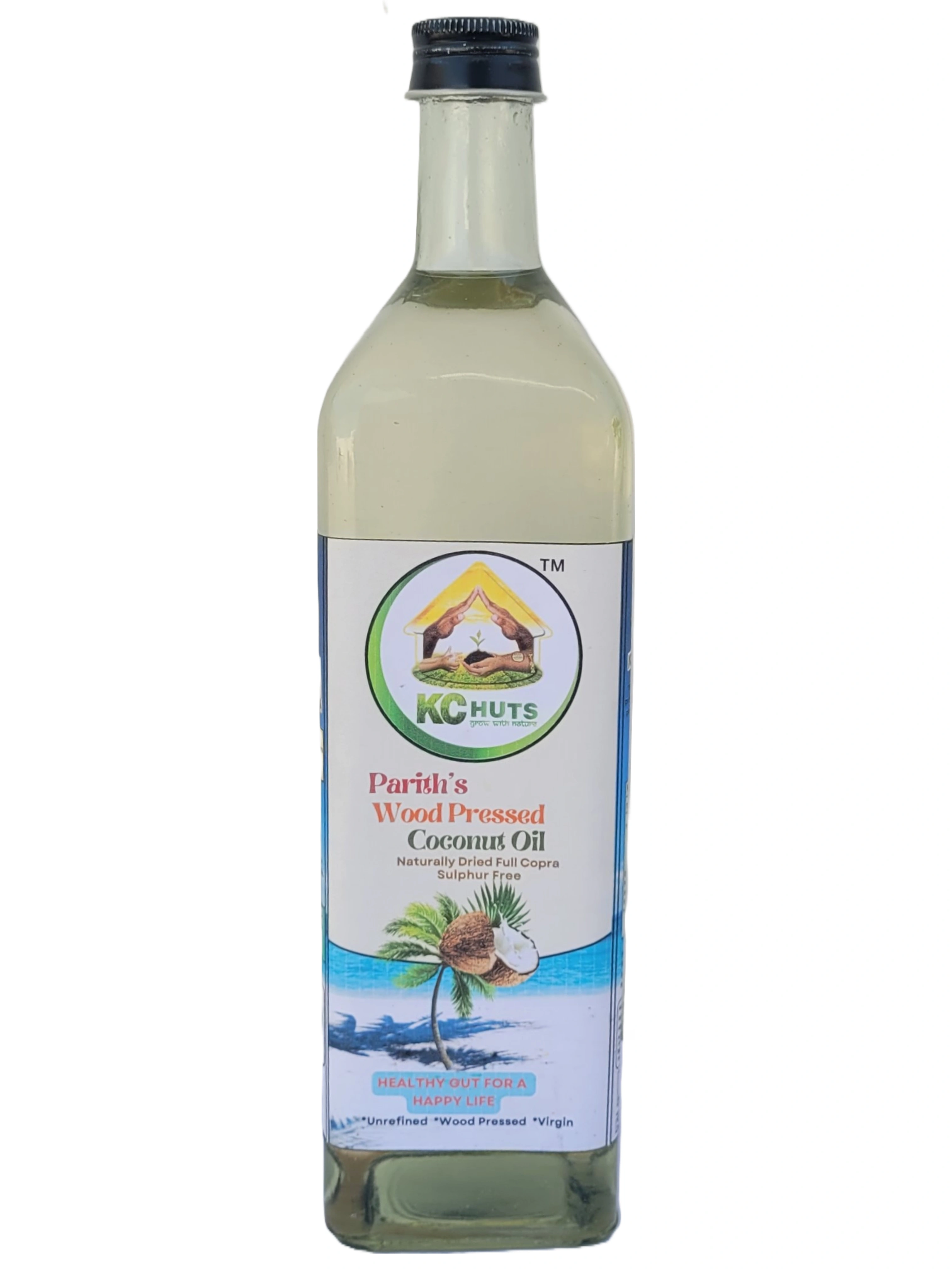 Pure Coconut Oil - Wood Pressed &amp; Naturally Dried Full Copra-1