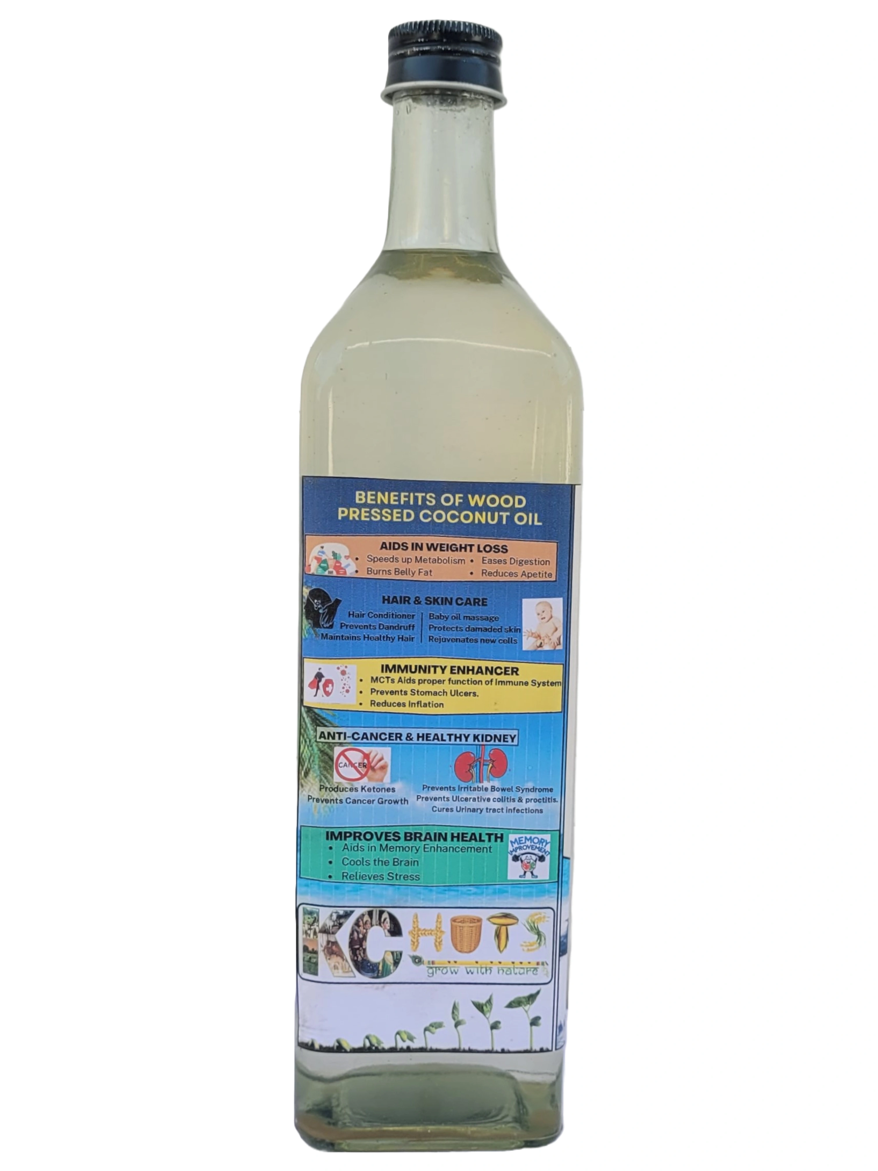 Pure Coconut Oil - Wood Pressed &amp; Naturally Dried Full Copra-2